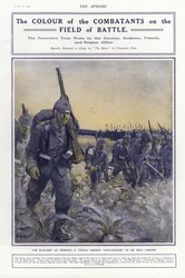 Infanterie allemande en uniforme de campagne, Première Guerre mondiale, 1914